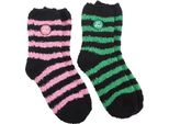 Something Different - Calzini Da Donna "Good Witch And Bad Witch"", Morbidi (Confezione Da 2) SD10549 (Taglia Unica) (Verde/Rosa/Nero)"
