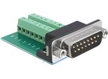 Delock Adapter Terminalblock 16Pin -> D-Sub15 Gameport St
