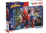 Clementoni - Puzzle Marvel Spiderman 60 ElementóW, Oficjalny Produkt Premium