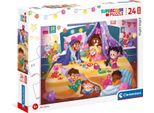 Clementoni Puzzle 24 Pezzi Maxi Superkolor Nightynigh 24213 - Puzzle Per Bambini
