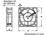 Ventilatore Sunon - Sfera 230 Vac - 120 X 120 X 38 Mm