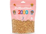 Perline La Manuli Da Stirare Circa 2000 Pezzi Perline Midi In Sacchetto Richiudibile | Set Di Ricarica Perline Artigianali Compatibile Con Ogni Marca Di Perline | Perline Da 5 Mm (Oro)