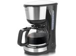 EMERIO Filterkaffeemaschine CME-122933, schwarz (schwarz, silber), 1,25 l, 10, Kaffeemaschinen