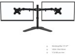 Supporto Mobile Per Due Monitor, Supporta Schermi Lcd Led Da 13-27 Pollici, Supporto Tv Ruotabile A 360°