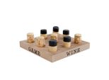 Altre Marche Tic Tac Toe Vino 15X15 Cm Legno/Sughero