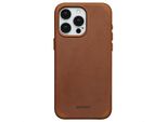 Cover Per Iphone 15 Pro Max - Vera Pelle - Custodia Rigida/Copertura Posteriore Accezz - Cognac