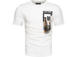 Recea T-Shirt Uomo Manica Corta Kagildaei Bianco Xl