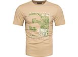 Recea T-Shirt Uomo Manica Corta Viscavergoni Beige Xxl