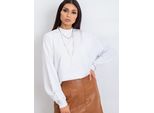 Felpa Con Cappuccio Basic Feel Good Donna Senduit Bianco S/M