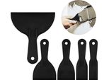 Inf Set Di 5 Spatole In Plastica Nera - Raschietti Flessibili Per Riparazioni