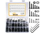 Inf Set Assortimento Viti A Esagono 1080Pz - Acciaio Al Carbonio 12.9, M2-M4