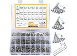 Inf Set Di Viti A Esagono M2 M3 M4 In Acciaio Inox 304, 1080 Pezzi