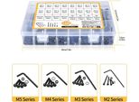 Inf Kit Assortimento Viti A Esagono Testa Cilindrica 1225Pz - Acciaio Al Carbonio