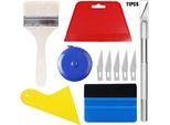 Inf Kit 11 Pezzi Utensili Per Car Wrapping - Applicazione Pellicole Auto