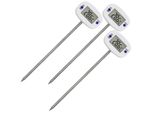 3X Termometro/Sonda Per Alimenti Verde-Blu Lunghezza Sonda 15 Cm Intervallo Di Temperatura Da -50°C A +300°C Precisione 0,1°C GB382