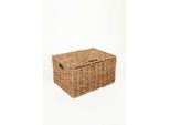 Vivanno Cestino Da Scaffale In Giacinto D'acqua Secchio Box, Intrecciato Naturale - 43X32X23 Cm