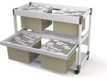 Durable Carrello Per Cartelle Sospese System 200 Multi Duo, Grigio, 379210