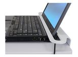 Ergotron Styleview Laptop Cart, SV10 Alluminio, Bianco Carrello Multimediale