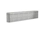 Letto Rialzato Acciaio Verniciato A Polvere 332X40X68 Cm Argento