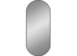 Vidaxl Specchio Da Parete Nero 70X30 Cm Ovale