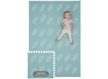 Tappeto Per Bambini Kindernest In Schiuma - Tappeto Per Gattonare In 6 Pezzi, Antiscivolo, Morbido E Impermeabile Con Foglie Di Eucalipto, 180X120 Cm