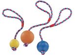 Palla In Gomma Solida Nobby Con Corda 7 Cm Colori Assortiti