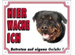 Cartello Di Avvertimento Nobby Rottweiler 250 X 200 Mm