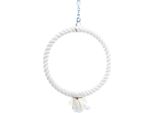 Nobby Cage Toy, Anello Di Arrampicata In Cotone, Piccolo, 24 Cm Bianco