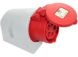 Presa A Muro Cee Pce 16A IP44 5 Poli Rosso