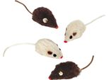 Nobby Topolino Di Peluche Con Rattle 4 Pz, 5 Cm