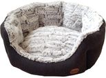 Letto Nobby Comfort Ovale "Cacho"" L X P X A: 86 X 70 X 24 Cm Grigio Scuro"