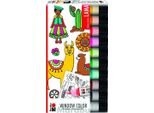Marabu 406000000126 Marabu Window Colour Set "Lama"", 10 X 25 Ml"