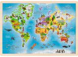 Goki 57460 Puzzle A Intarsio 46,5 X 33 X 1 Cm, Legno, 192 Pezzi, Colorato