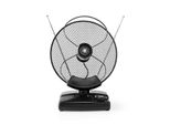 Antenna Da Interno | Attiva | Fm / Uhf / Vhf | Campo Di Ricezione: 0-25 Km | LTE700 | Guadagno: 36 Db | Controllo Del Guadagno | Abs | Nero