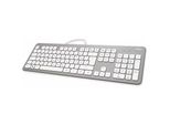 Hama KC-700 - Tastatur - Usb - Qwertz - Deutsch - Weiß, Silber (00182651)