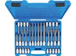 Set Di Bussole Con Attacco Quadro 12,5 Mm (1/2") | Profilo Tps (Per Torx Plus) Con Foro TPS20 - TPS70 | 32 Pz."