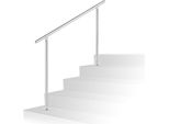 Corrimano In Acciaio Inox Hengda, 80 Cm In Acciaio Inox Spazzolato, Ringhiera Per Scale Senza Traverse Per Uso Interno Ed Esterno