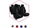Coprisedili Auto Coprisedili Universali Per Fiat Sedici Nero Grigio Set Di 3
