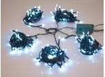 Speed Light Led - 220 Lampade Bianche - Filo Verde - Modulatore - 24 V (Per Albero Da 180 Cm)