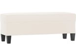 Vidaxl Panca Beige 100X35X41 Cm Tessuto In Microfibra