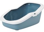 Lettiera Per Gatti Vadigran Con Bordo "Aseo"" In Gres Blu 56 X 39 X 27,5 Cm"