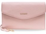 Lazarotti Pelle Pochette Borsa A Tracolla Bologna Leather Clutch Rose Rosa