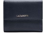 Lazarotti Pelle Portafoglio Bologna Leather Wallet With 8 Card Slots Navy Blu Scuro