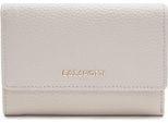 Lazarotti Pelle Portafoglio Bologna Leather Zip Wallet With 15 Card Slots Cream Avorio