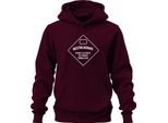 Non Conosco L'alcool Residuo Che Bevo, Birra Divertente Che Dice Festa Felpa Con Cappuccio Unisex, Borgogna, 3XL