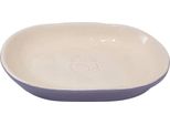 Nobby Ciotola In Vetroceramica Per Gatti "Jada" Lilla/Crema; 16 X 12 X 2,5 Cm, 0,10 L