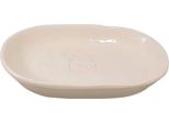 Nobby Ciotola In Vetroceramica Per Gatti "Jada" Crema/Crema; 16 X 12 X 2,5 Cm, 0,10 L