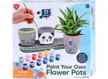Set Di Giochi Artigianali Per Dipingere Vasi Di Fiori In Cemento - Set Creativo Per Bambini Fai Da Te