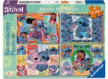 Ravensburger Puzzle Disney Stitch 4X100 ElementóW – Oficjalny Produkt Premium