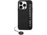Karl Lagerfeld Klhcp15Xpsakdgck Custodia Rigida Per Iphone 15 Pro Max 6.7 Czarny/Nero Saffiano Strass E Charm
